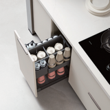 Modern Kitchen Cabinet White Lacquer Finish OPTA24-AT001