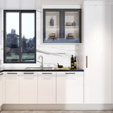 Modern Kitchen Cabinet White Lacquer Finish OPTA24-AT001