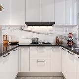 Modern Kitchen Cabinet White Lacquer Finish OPTA24-AT001